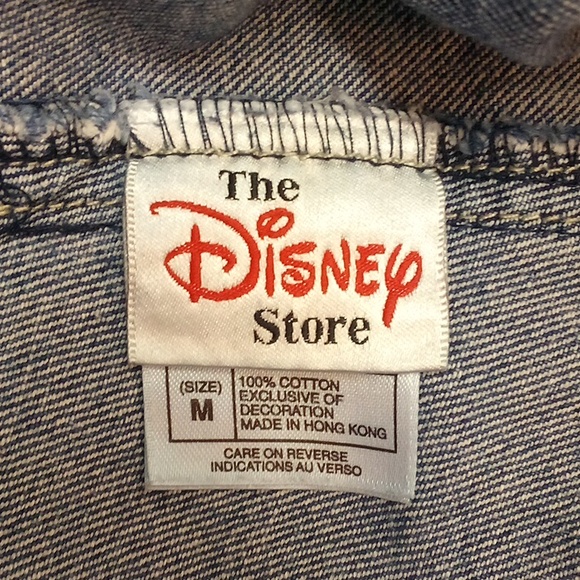 WIDE-LEG!!! Disney Store Jean Overalls - Sz. M - Picture 12 of 13
